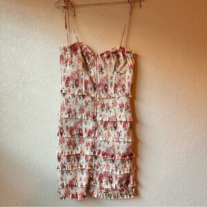 V. Chapman floral mini dress